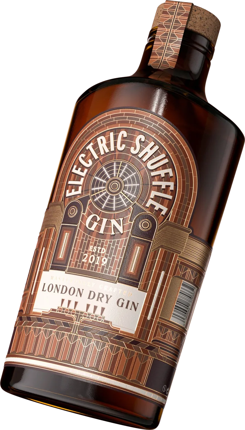 Electric Shuffle London Dry Gin bottle